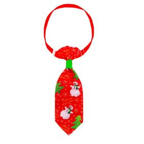 Pet Christmas Cute Printed Small Necktie (Option: NT0384)