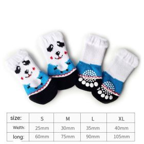 Dog Socks Booties Cat Shoes Anti-scratch (Option: Panda-M)