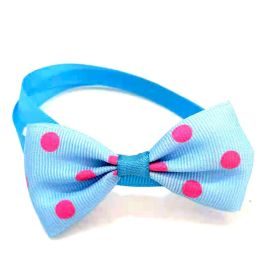 Pet Supplies Accessories Polka Dot Bow Tie (Option: Blue Red Dot-Free Size)