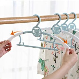 5pcs Baby Clothes Hanger Flexible Racks Plastic Clothing Display Kids Hangers Unmarked Children Coats Hanger Organizer (Color: Beige, size: 5pcs)