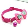 Bowknot Cat Collars; Pet Collar With Bell & Buckle; Cute Pet Supplies For Decoration