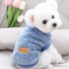 Pet Sweater; Warm Winter Plush Dog Sweater Knitwear Cat Vest; For Small & Medium Dogs