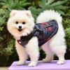 Camouflage Red Pattern Reflective Chest Harness With Traction Buckle Zipper Pet Cotton Clothes