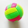 1pc Dog Bouncy Ball Radom Color Bouncing Massage Hedgehog Ball With LED Flashing Volleyball Sounded Luminous Dog Bite Chew Toy