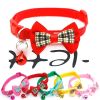 Bowknot Cat Collars; Pet Collar With Bell & Buckle; Cute Pet Supplies For Decoration