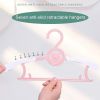 5pcs Baby Clothes Hanger Flexible Racks Plastic Clothing Display Kids Hangers Unmarked Children Coats Hanger Organizer