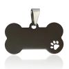 Stainless Steel Bone Shaped Pendant For Cat Collars; Metal Pendant For Pet Necklace; Pet Supplies