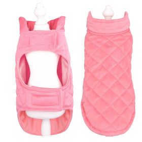 Velvet Pet Clothes Autumn And Winter Warm (Option: Pink-L)